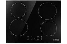 SABBLO Built-In Touch-Control Ceramic Hob, 4 Zones, 60 cm