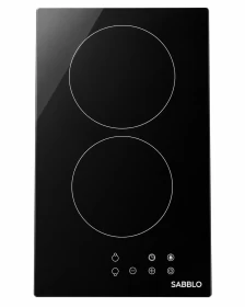 SABBLO Built-In Touch-Control Ceramic Hob, 2 Zones, 30 cm