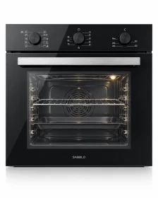 SABBLO Built-In Electric Oven, 10 Functions, 60 cm - Black